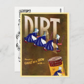 「汚れを取る」ヴィンテージオランダクリーナーADV ポストカード (正面/裏面)