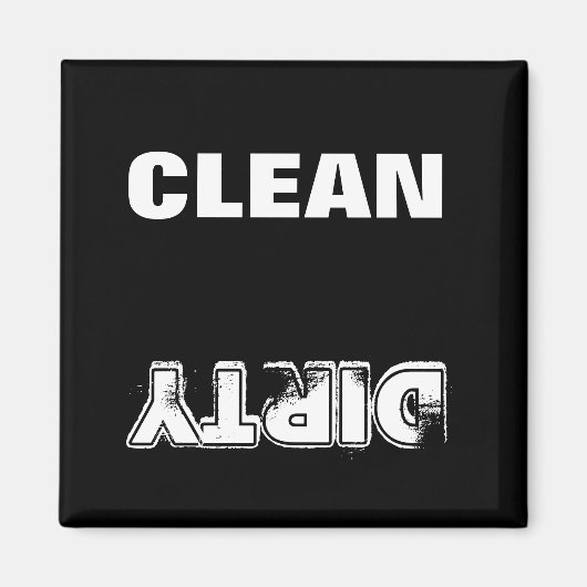 汚れを除去（黒と白） マグネット (正面)