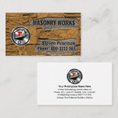 汚れんがセメント壁組積造サービス 名刺 (正面/裏面)