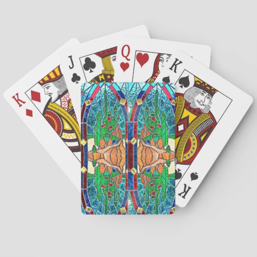 汚れガラスのカード トランプ (裏面)