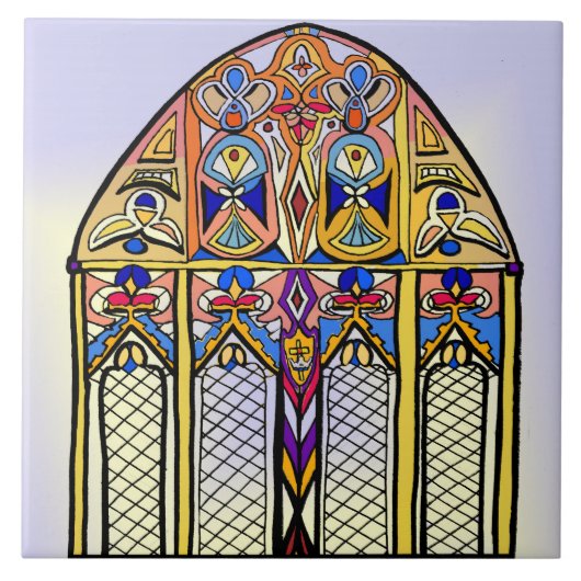 汚れガラスのタイル タイル (正面)