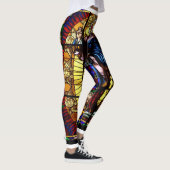 汚れガラス教会窓のレギンス レギンス (右)