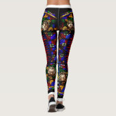 汚れガラス教会窓のレギンス レギンス (裏面)