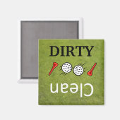 汚れクリーンなゴルフ食洗機磁石 マグネット (正面/裏面)