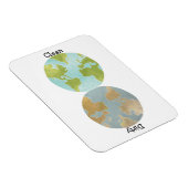 汚れクリーンな地球フレキシブル磁石 マグネット (右側)