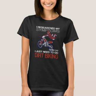 汚れサイクリング男性へおもしろい屋外モトクロス汚れ Tシャツ