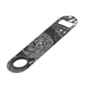 汚れサイクリング（白黒） スピード栓抜き (正面アングル)