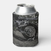 汚れサイクリング（白黒） 缶クーラー (缶正面)