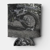 汚れサイクリング（白黒） 缶クーラー (正面)