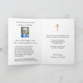 汚れハートメアリーカトリック悔やみや弔慰ありがとう サンキューカード (内部)