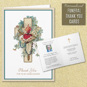 汚れハートメアリーカトリック悔やみや弔慰ありがとう サンキューカード