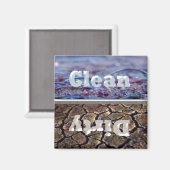 汚れ気泡クリーン汚れ食洗機磁石 マグネット (正面/裏面)