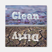 汚れ気泡クリーン汚れ食洗機磁石 マグネット (正面)