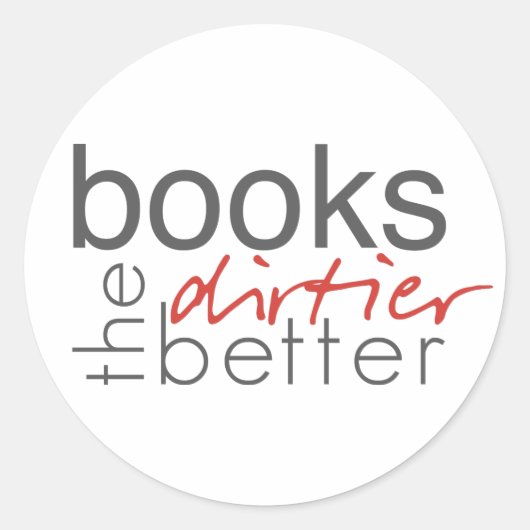 汚れ物にステッカーを書く ラウンドシール (正面)