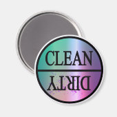 汚れ紫色のクリーンな青 マグネット (正面/裏面)