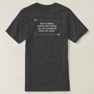 汚れ行為炭Tシャツ Tシャツ
