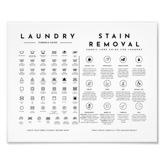 汚れ除去ポット付き気にランドリーシンボルガイド フォトプリント            (正面)