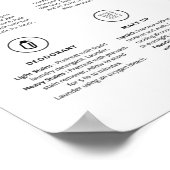 汚れ除去ランドリーシンボルガイドポスタ気にース ポスター (角)