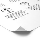 汚れ除去ランドリーシンボルガイド気に ポスター (角)