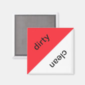 汚れ/クリーン食洗機磁石 マグネット (正面/裏面)