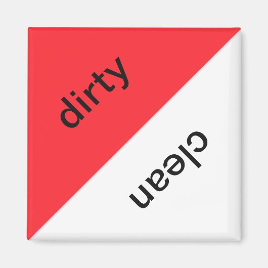 汚れ/クリーン食洗機磁石 マグネット (正面)