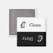 汚れ/クリーン食洗機磁石 マグネット (正面/裏面)