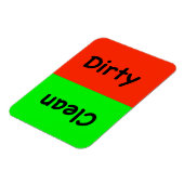 汚れ/クリーン食洗機磁石 マグネット (左側)