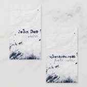 汚れ、汚れ、しわだらけの 名刺 (正面/裏面)