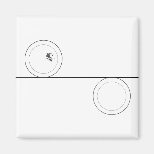 汚れ|皿洗い マグネット (正面)