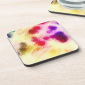 汚カラフル染ティッシュペーパー コースター (左側)