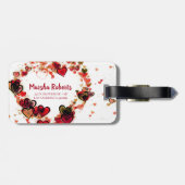 汚カラフル染ハート ラゲッジタグ (裏面横)