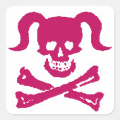 汚ガーリーい スクエアシール (正面)