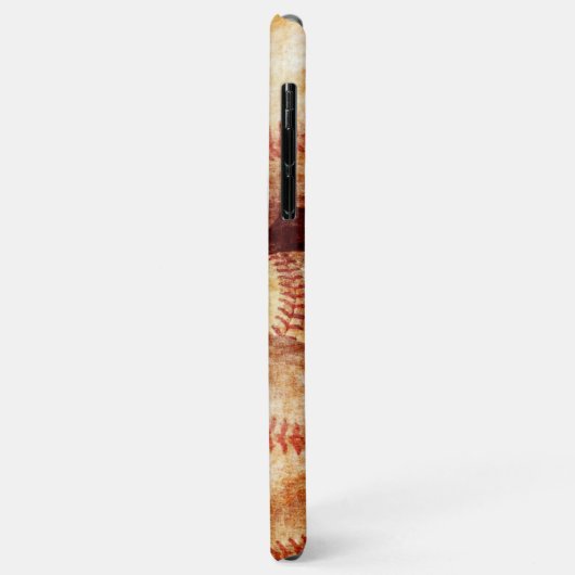 汚グランジいヴィンテージ擦り切れた野球のスポーツ球 Case-Mate iPhoneケース (裏面/左)