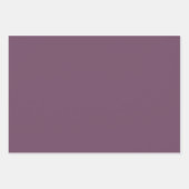 汚シンプル無地の紫色 ラッピングペーパーシート (正面3)