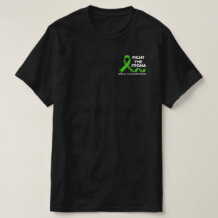 汚名の緑のリボンと闘う精神衛生 Tシャツ