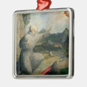 汚名を受け取るAssisiのSt Francis メタルオーナメント (左)