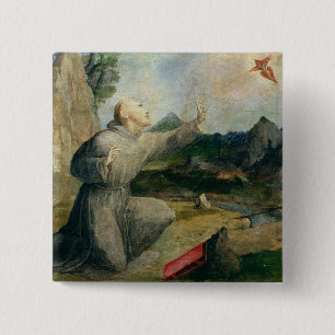 汚名を受け取るAssisiのSt Francis 缶バッジ