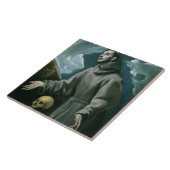 汚名(キャンバスの油)を受け取るSt Francis タイル (側面)