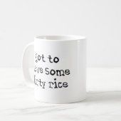 汚得米を持つ コーヒーマグカップ (正面左)