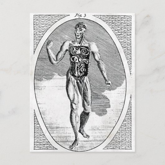 汚染された男性ポストカード ポストカード (正面)