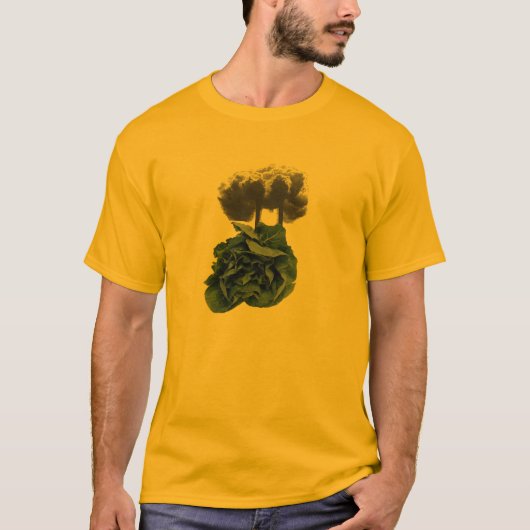 汚染はですほうれんそう(薄い色) Tシャツ (正面)