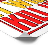 汚染は私たちの気候変動の環境を破壊するだろう ポスター (角)