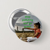 汚染をストップ 缶バッジ (正面&裏面)