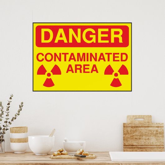 汚染地域 ポスター (キッチン)