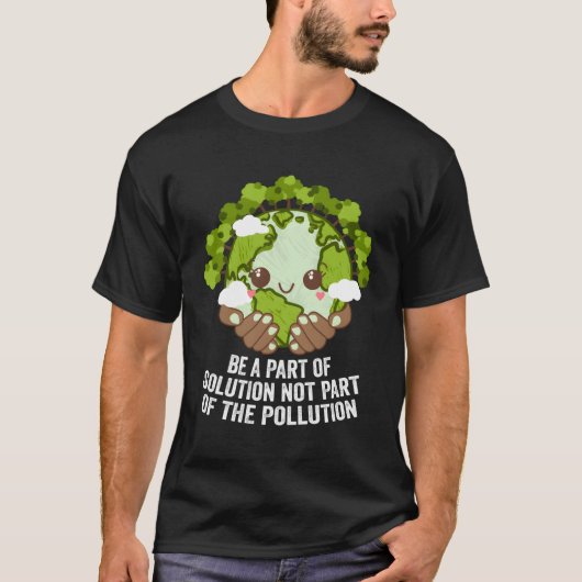 汚染木生態学のPではなく解決策である Tシャツ (正面)