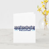 汚染減ら、環境保護、環境 カード (黄色い花)