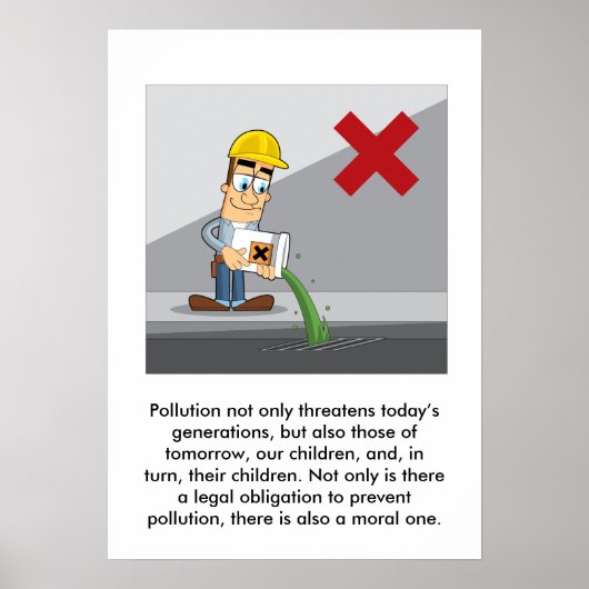 汚染防止001 ポスター (正面)