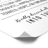 汚水処理システム記号、衛生項目をフラッシュしない、H ポスター (角)