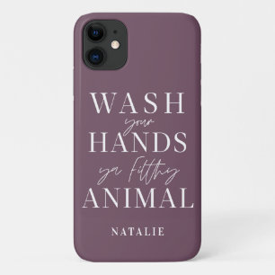 汚物で手を洗いなさおもしろいい iPhone 11 ケース