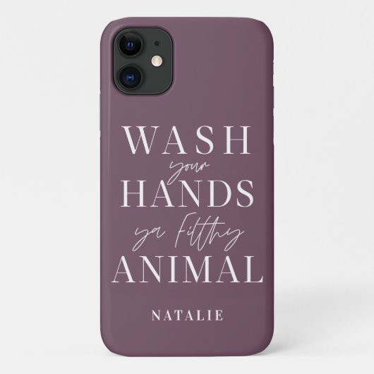 汚物で手を洗いなさおもしろいい Case-Mate iPhoneケース (裏面)